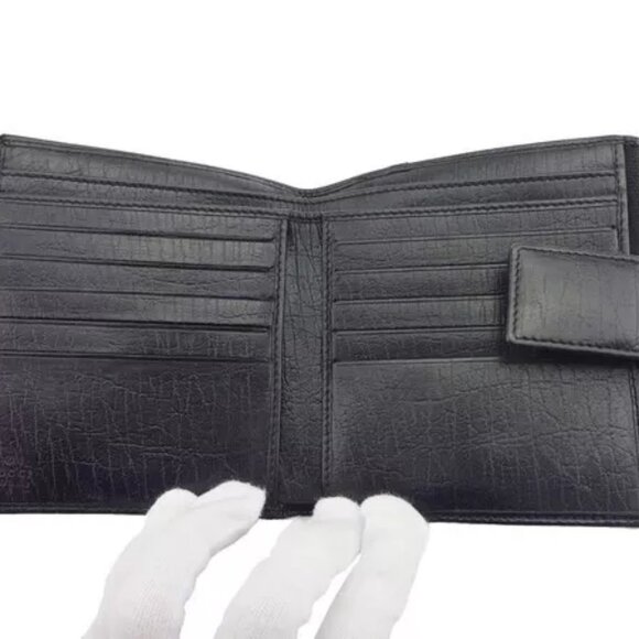 GUCCI W hook wallet GG canvas beige canvas x leather Authentic Used - Picture 5 of 9